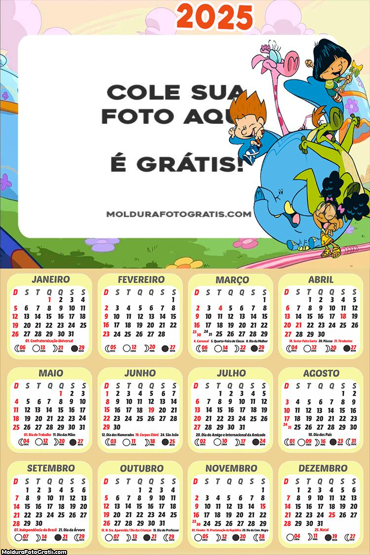 Calendário Meu Amigozão 2025 Montagem Online