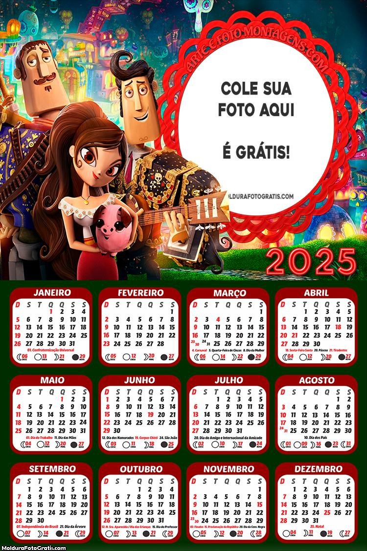 Calendário Festa No Céu 2025 Montagem Online