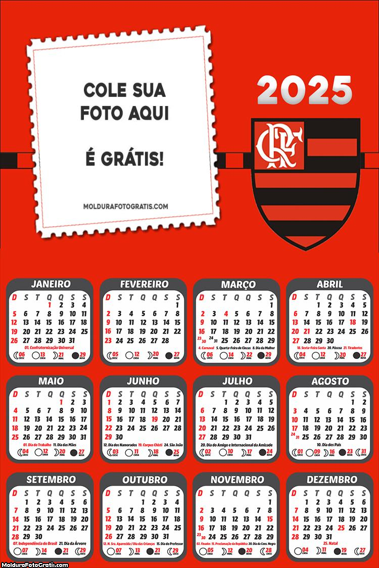 Calendário Flamengo Libertadores 2025 Montagem Online