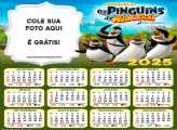 Calendário Pinguins de Madagascar 2025 Montagem Grátis