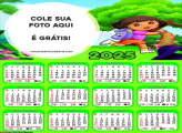 Calendário da Dora Aventureira 2025 Foto Montagem