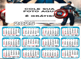 Calendário do Capitão América 2025 PNG Foto Montagem