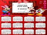 Calendário Mickey e Minnie 2025 Foto Montagem