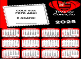 Calendário Santos Futebol Clube 2025 Colagem de Foto