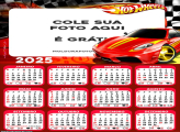 Calendário Hot Wheels Carro Vermelho 2025 Montagem Online