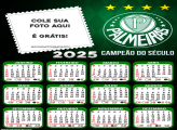 Calendário do Palmeiras 2025 Foto Montagem