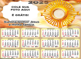 Calendário Senhor Jesus 2025 Montagem Grátis