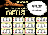 Calendário Confie Sua Vida 2025 Foto Montagem