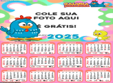 Calendário da Galinha Pintadinha Rosa 2025 Foto Montagem