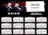 Calendário Zé Neto e Cristiano 2025 Montagem Grátis