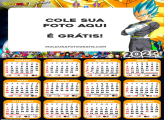 Calendário Vegeta Dragon Ball 2025 Montagem Grátis