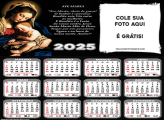 Calendário com Oração Ave Maria 2025 Montagem Online