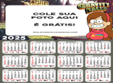 Calendário Mabel Gravity Falls 2025 Colagem de Foto