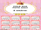 Calendário Realeza Meninas 2025 Colagem de Foto