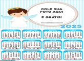 Calendário Anjinho Cute 2025 Colagem de Foto