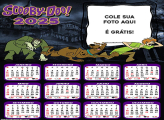 Calendário Scooby Doo e Salcisha 2025 Montagem Grátis