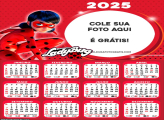 Calendário LadyBug 2025 Montagem Grátis