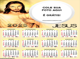 Calendário Jesus Cristo Nosso Senhor 2025 Foto Montagem