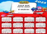 Calendário Super Wings 2025 Colagem de Foto