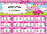 Calendário Peppa Pig Fadinha 2025 Colagem de Foto