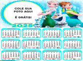 Calendário Elsa e Anna Frozen 2025 Montagem Grátis