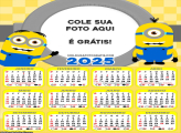 Calendário Minions Desenho 2025 Foto Montagem