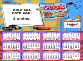 Calendário Carros Desenho 2025 Montagem