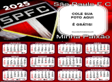 Calendário São Paulo Minha Paixão 2025 Montagem Grátis